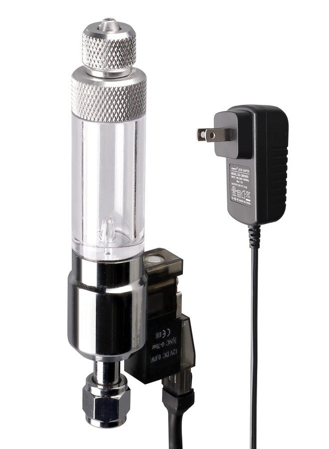 Clscea CO2 Bubble Counter with Solenoid Valve and Check Valve for CO2 Generator Regulator Planted Aquarium Screw Connection - Image 1